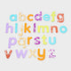 Tickit ® lettres translucides pailletées arc-en-ciel