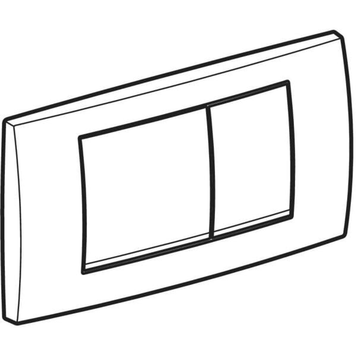 Panneau de commande Geberit twinline 30 - blanc