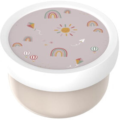 Mepal boîte à fruits campus - 300 ml - avec fourchette à fruits - se ferme bien - boîte à goûter - arc-en-ciel soleil