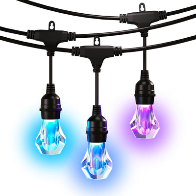 Pack d'extension de guirlande lumineuse d'extérieur multicolore intelligente Nanoleaf essentials Matter - Matter - LED - 15 m - noir