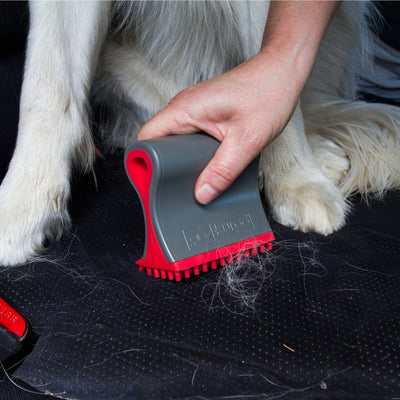 Kurgo balayeuse de hangar - brosse à poils de chien - gris rouge