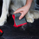 Kurgo balayeuse de hangar - brosse à poils de chien - gris rouge