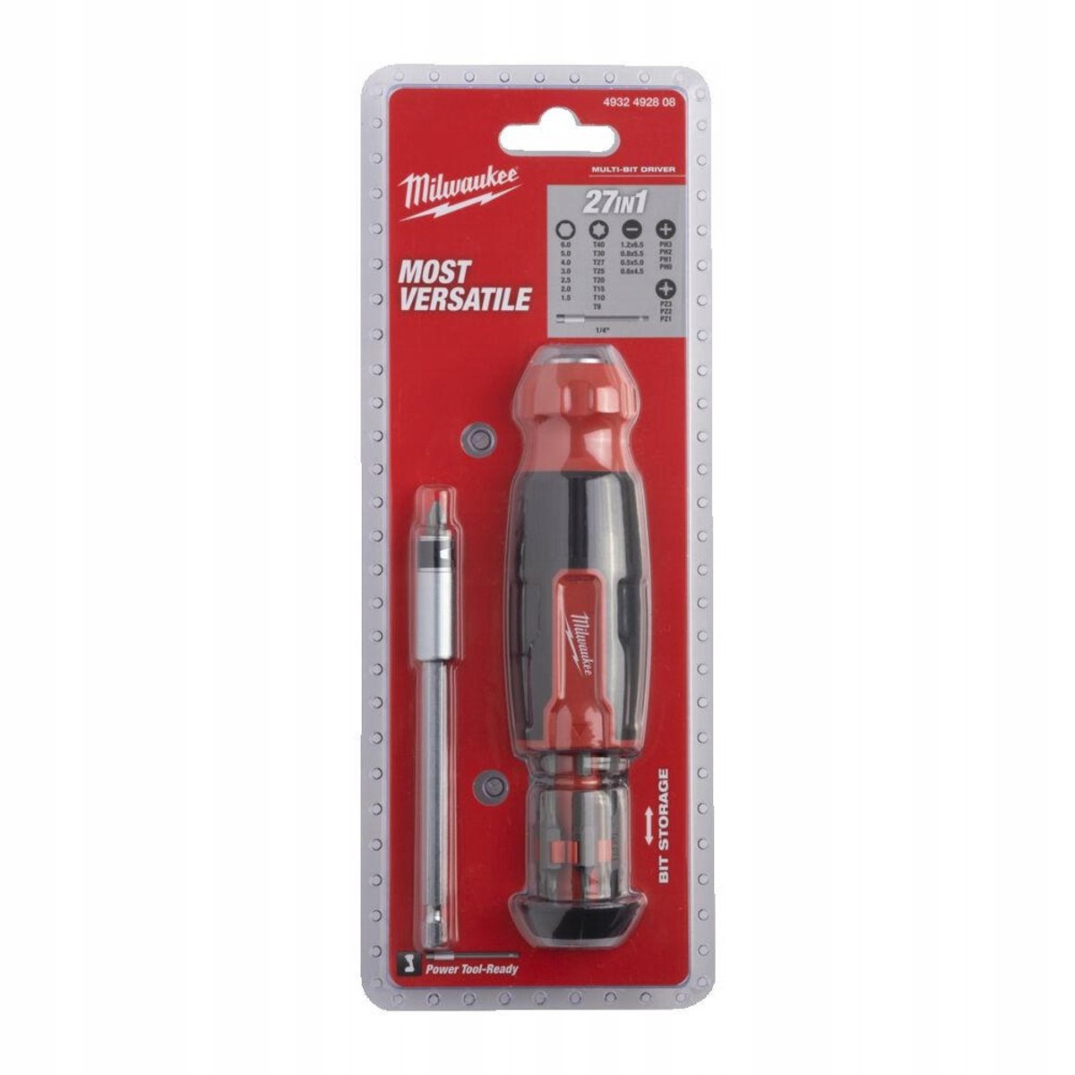 Tournevis universel Milwaukee avec cliquet 27 pièces