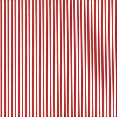Papier cadeau Creativ company, rayures, l: 50 cm, 80 gr, rouge blanc, 5 m 1 rouleau