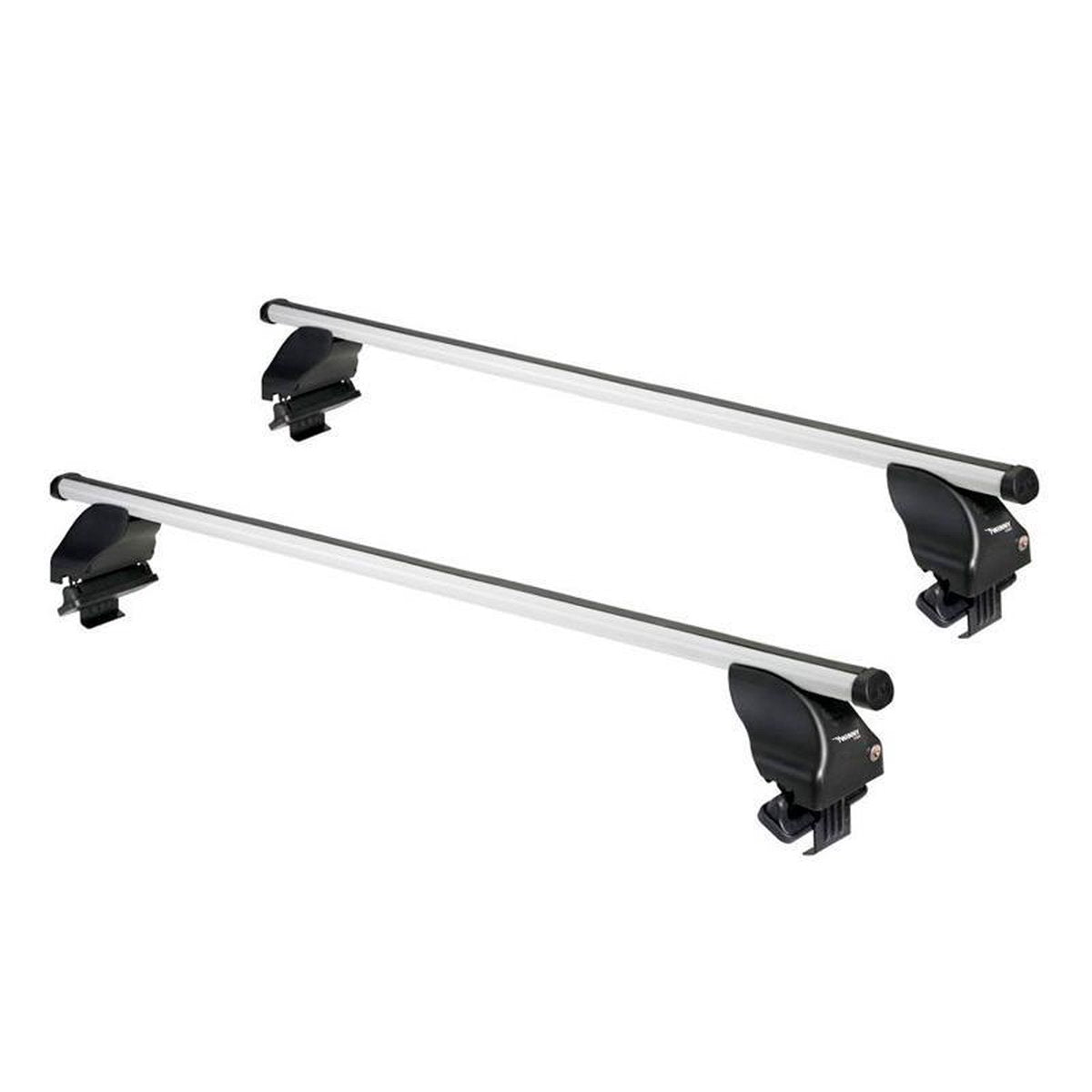 Jeu de barres de toit Twinny Load A51 - barres de toit en aluminium - prêtes à l'emploi - verrouillables - homologué TüV-GS - capacité de charge maximale 50 kg