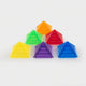 Constructeur de pyramides de couleurs transparentes Tickit ® - paquet de 30