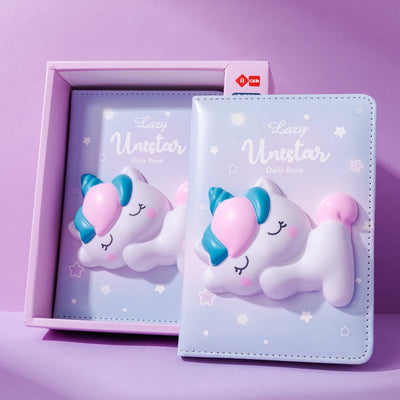 Étoiles paresseuses - mini carnet - licorne spongieuse - 1 pièce - 96 feuilles