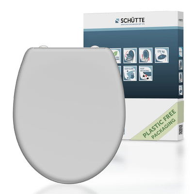 Schütte Schütte Toilet Selt avec Duroplaste gris à libération rapide à clôture douce