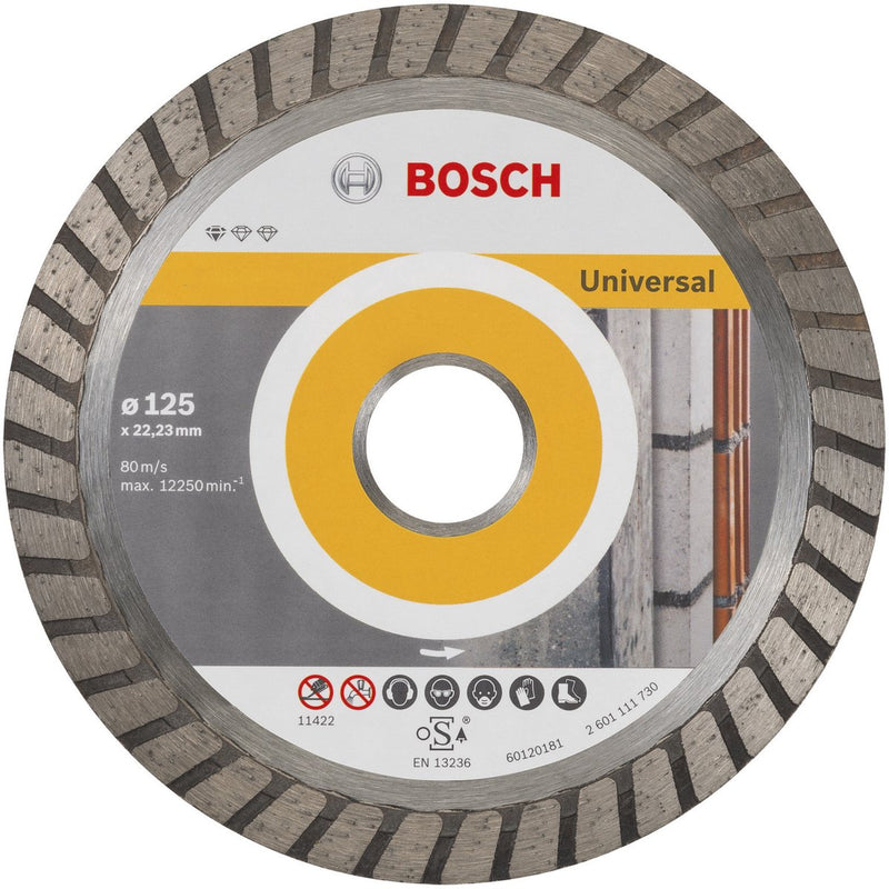 Accessoires Bosch disque à tronçonner diamanté 125mm turbo professionnel | 2608602394 - 2608602394