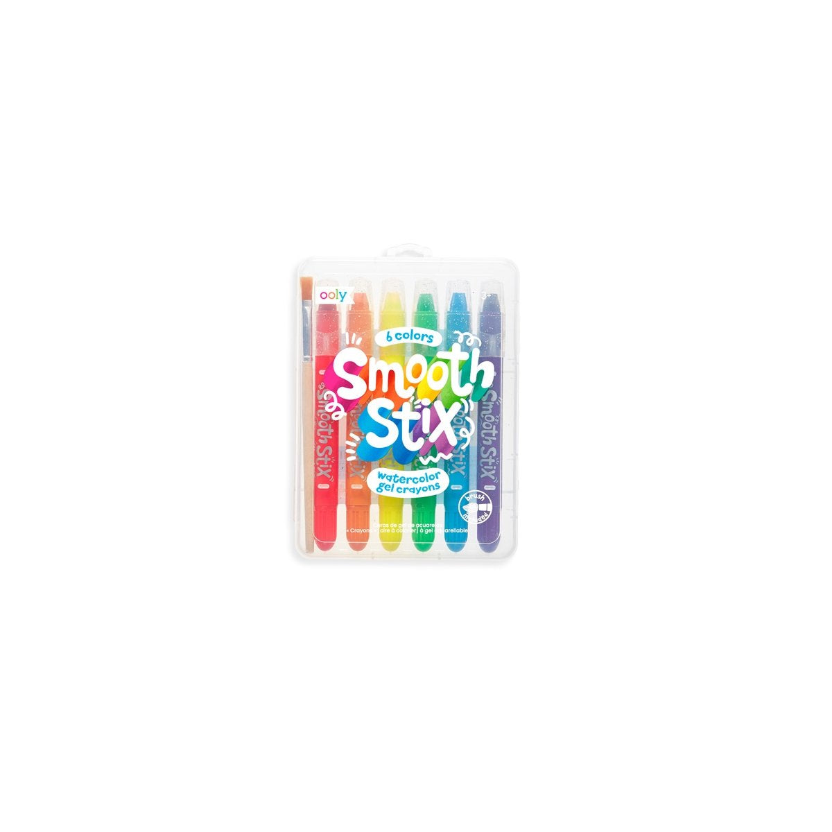 Ooly - smooth stix - crayons aquarelle - 6 pièces