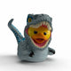 Numskull Jurassic World Tubbz Figurine PVC Bleu 1ère édition Mini Figurine 10 cm