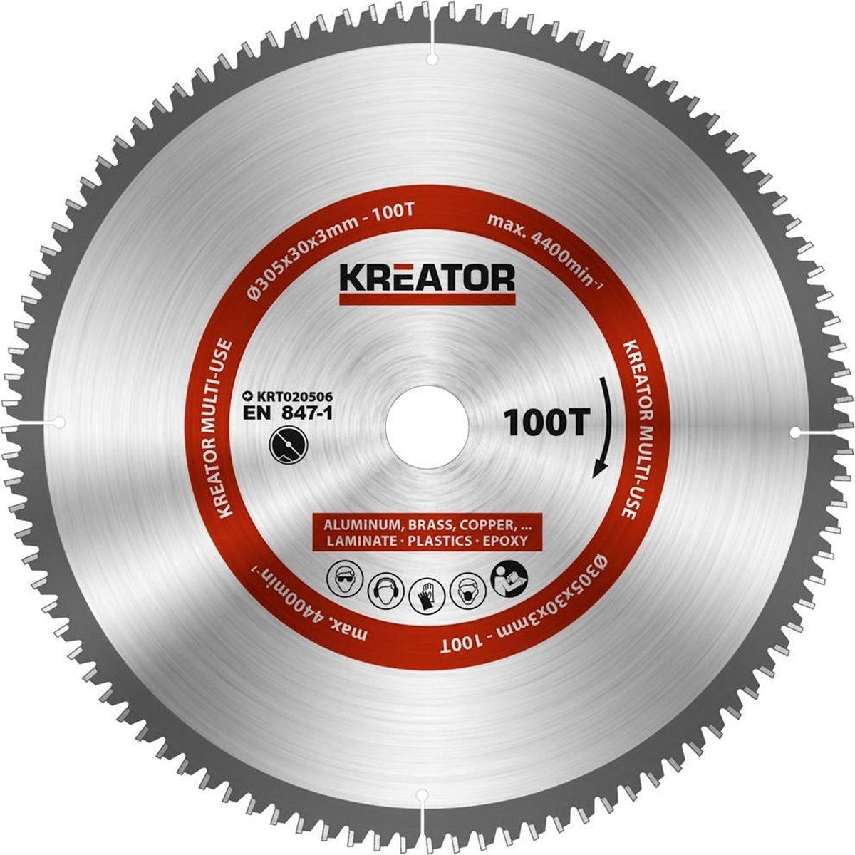 Kreator krt020506 lame de scie bois - 305mm100t