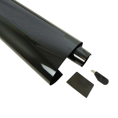 Film pour fenêtre Carpoint 50 x 300 cm gris foncé 5% - assombrir la fenêtre ou la fenêtre avec un film - film pour fenêtre
