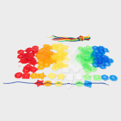 Boutons empilables Tickit® (144 pièces) + 12 lacets
