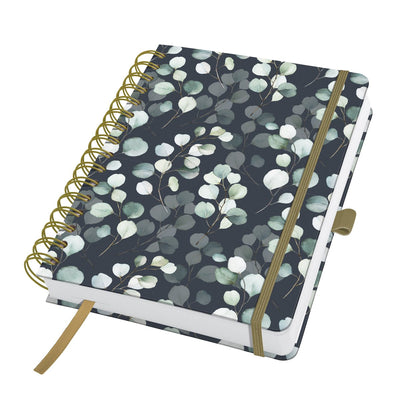 Cahier à spirale Sigel - a5 - jolie - nuit eucalyptus - 240 pages - points - papier 120 grammes - si-jn657