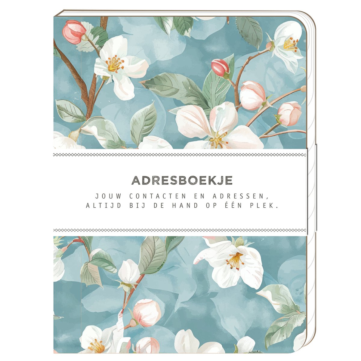 Carnet d'adresses fleuri