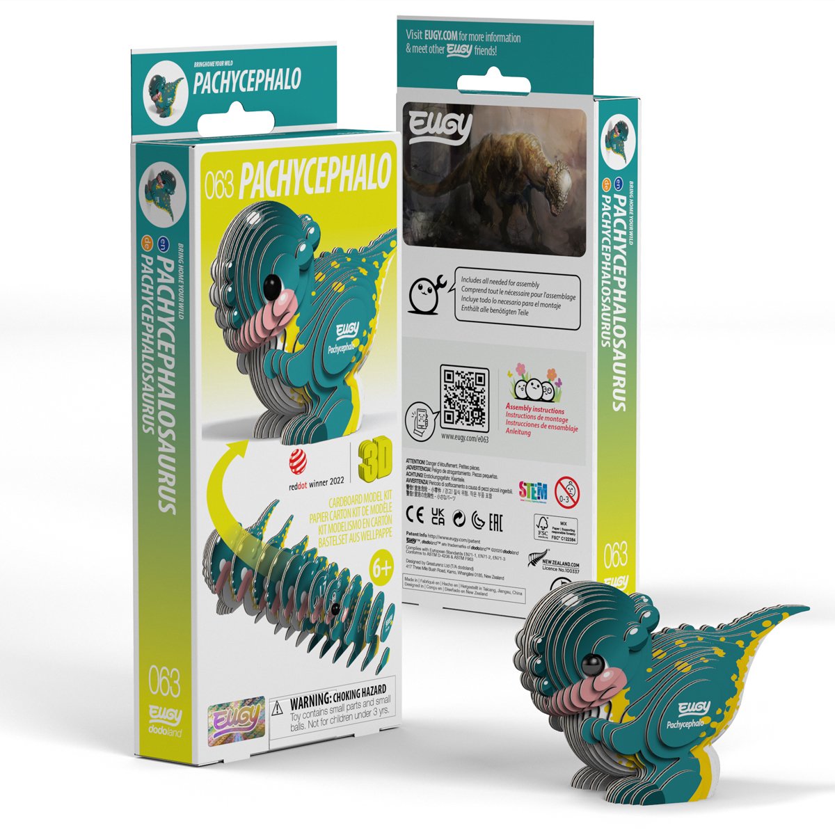 Puzzle 3d Eugy - pachy - préhistoire - durable - collectionnez-les tous - 6 ans