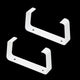 Starx support de montage plastique pour conduit de ventilation rectangulaire 110x54mm blanc - par 2 pièces (45.707.31)