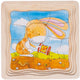 Goki Puzzle de couche en bois Garden à légumes, 53e.