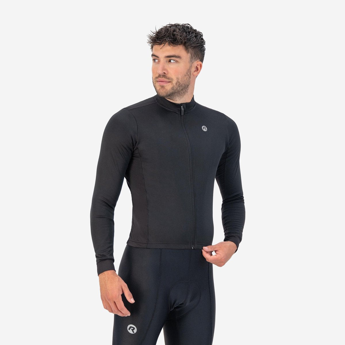 Rogelli core maillot de cyclisme homme - manches longues - noir - xxl