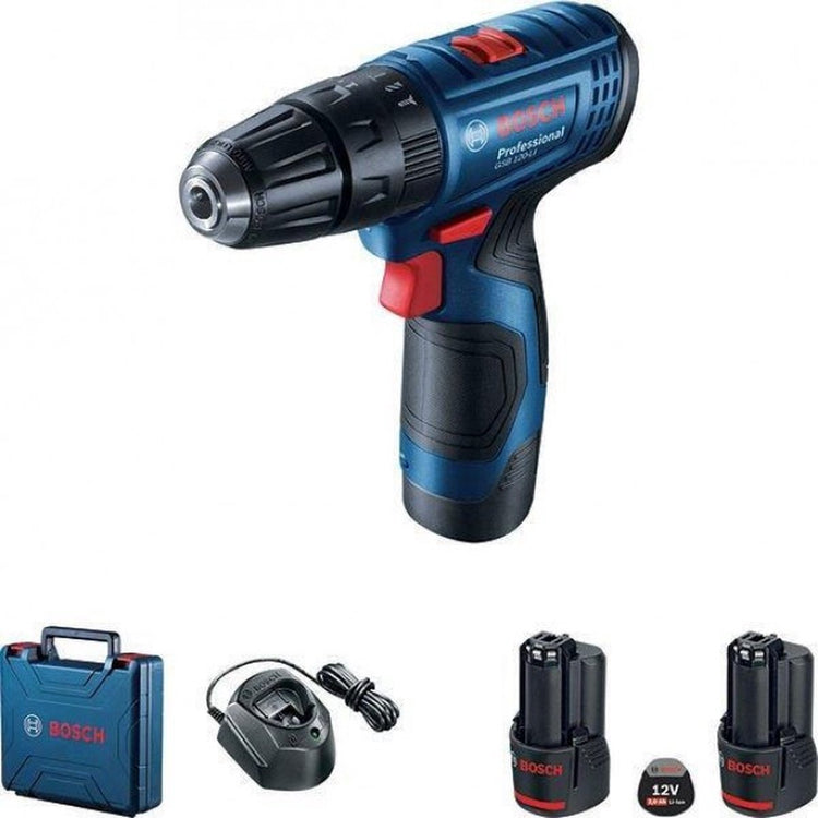 Bosch série GSB 120-Li - perceuse à percussion - batterie 12v - 14 30 nm - poignée pistolet