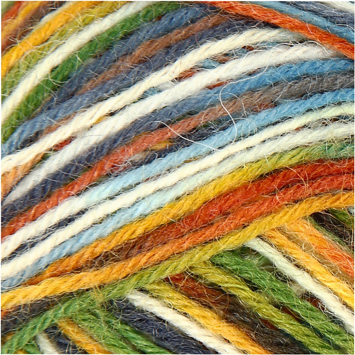 Fil à chaussettes Creativ company, l : 200 m, vert mousse, 50 g 1 pelote
