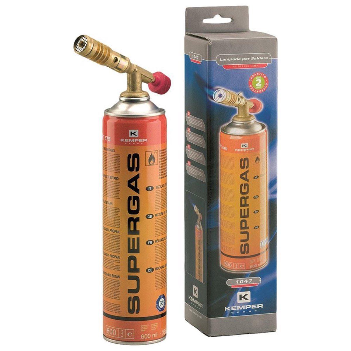 Brûleur à souder Gys Kemper Turbo Eco incl. 1x cartouche de gaz supergas de 600 ml