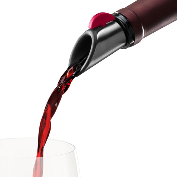 Verseur et bouchon à vin Innovine™ en framboise