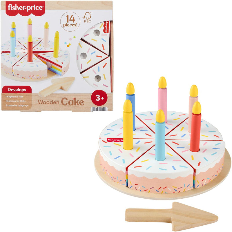 Gâteau en bois Fisher-Price - 14 pièces en bois