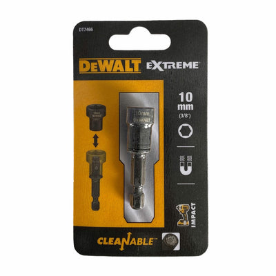 Dewalt dt7466-qz - clé à douille magnétique autonettoyante - 10 mm - résistante aux chocs - 1 connexion hexagonale 4