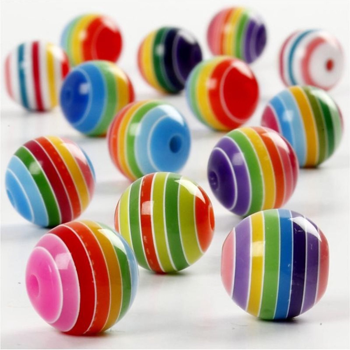 Perles Rainbow Multi mix, 50e.