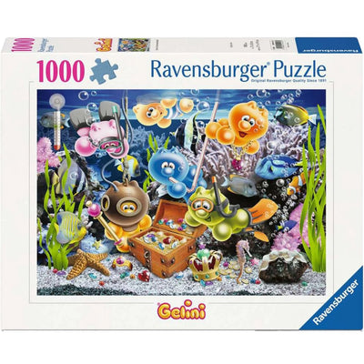Ravensburger puzzle Gelini amusant sous-marin 1000 pièces dessin animé.