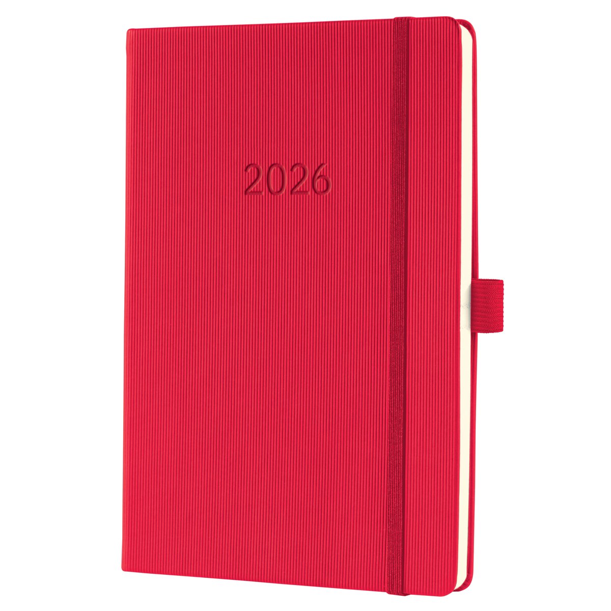 Agenda hebdomadaire Sigel 2026 conceptum - format a5 - rouge - couverture rigide - si-c2664