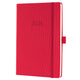 Agenda hebdomadaire Sigel 2026 conceptum - format a5 - rouge - couverture rigide - si-c2664