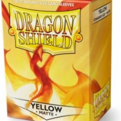 Dragon Shield TCG Sleeves - - jaune jaune taille standard