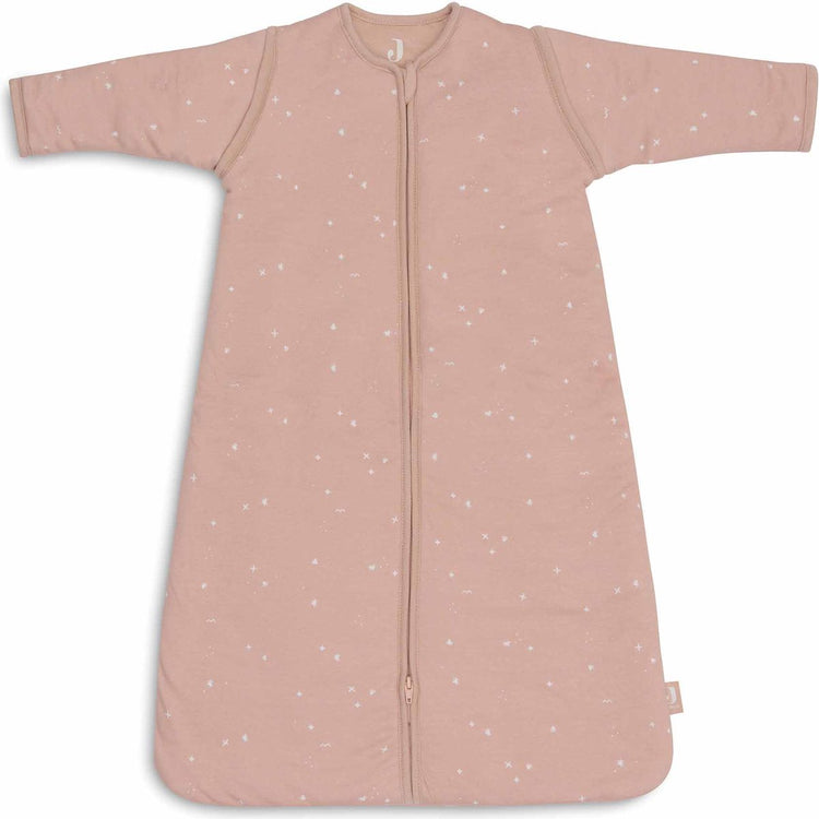 Jollein gigoteuse hiver avec manche zippée 70 cm - rose sauvage scintillante - gigoteuse d'hiver