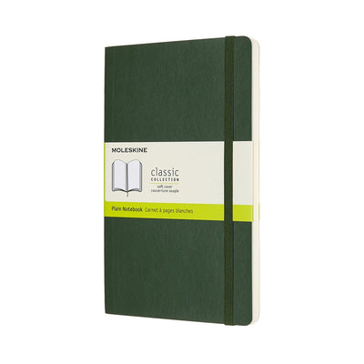 Carnet classique Moleskine - grand - couverture souple - vierge - vert myrte