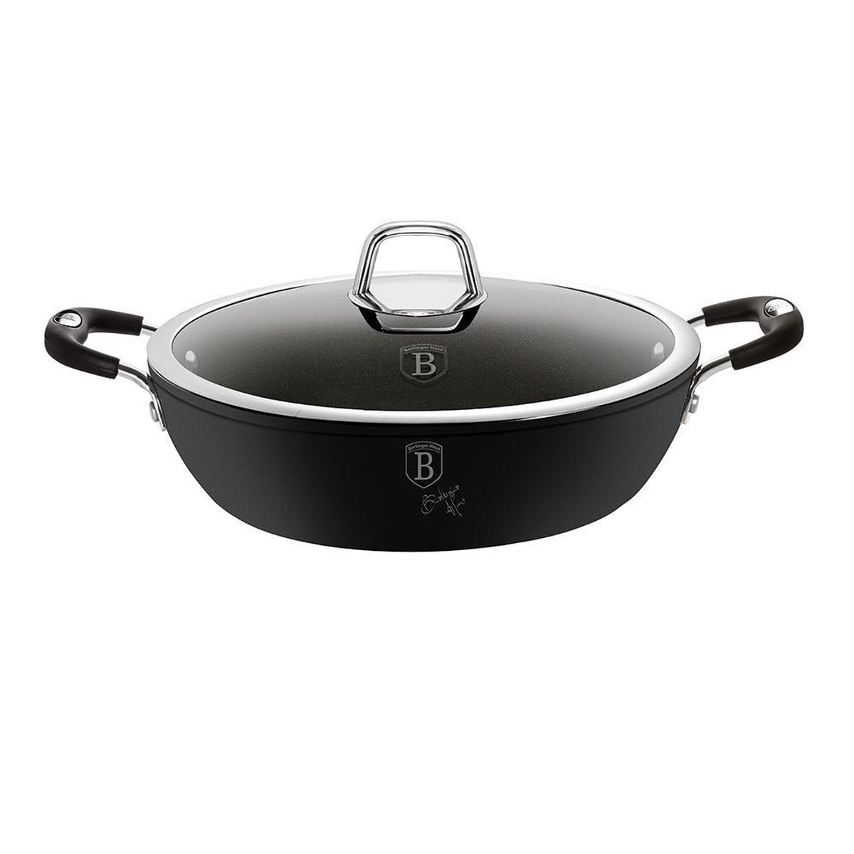 Berlingerhaus berlinger haus - 6125 - poêle peu profonde - 28cm - noir - professionnelle
