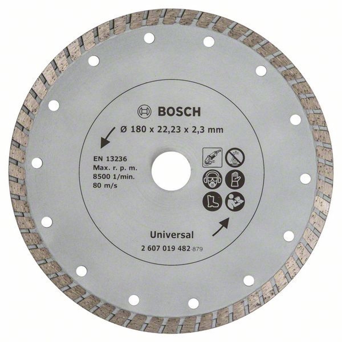 Disque diamant Bosch 180 mm - turbo