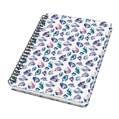 Cahier à spirale Sigel - jolie - a5 - couverture rigide - 120 pages - points - papier 100 grammes - gemmes féeriques - si-jn616