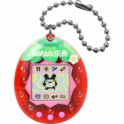 Bandai – tamagotchi original – fraise fraîche – animal interactif avec écran LCD en français, 3 boutons et mini jeux – idée cadeau jeu animal virtuel – motif fraise – jouet enfant 8 ans et plus – 42998
