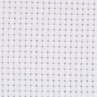 Creativ company toile aïda, format 50x50 cm, 24 carrés par 10 cm, blanc, 1 pièce