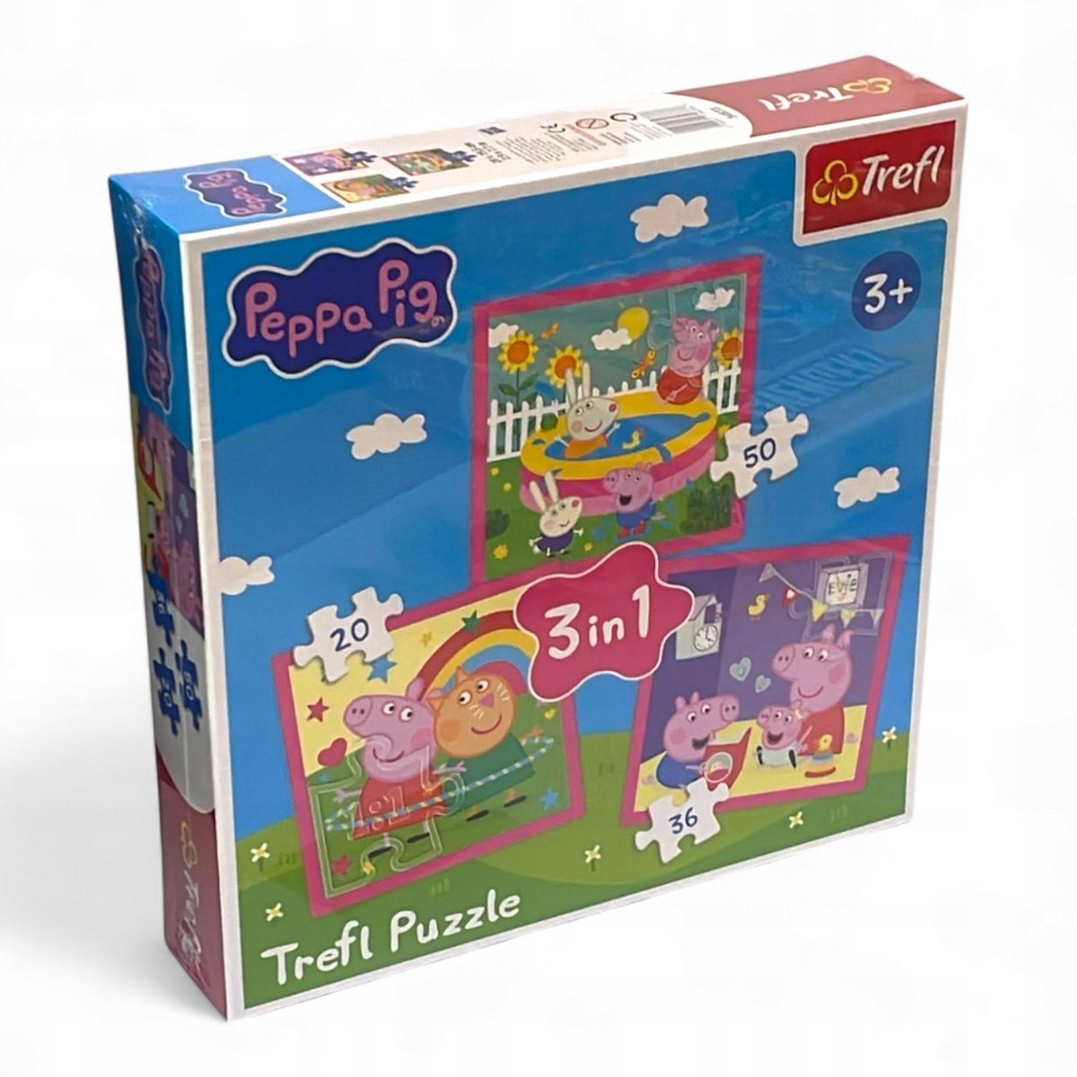 Trefl peppa pig puzzle 3-en-1 pour enfants