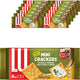 Lu mini crackers huile d'olive origan - boîte 12 x 250g - 8 paquets - crackers pour boissons - toasts - mini crackers - petit déjeuner