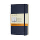 Carnet classique Moleskine - pochette - couverture souple - ligné - bleu saphir