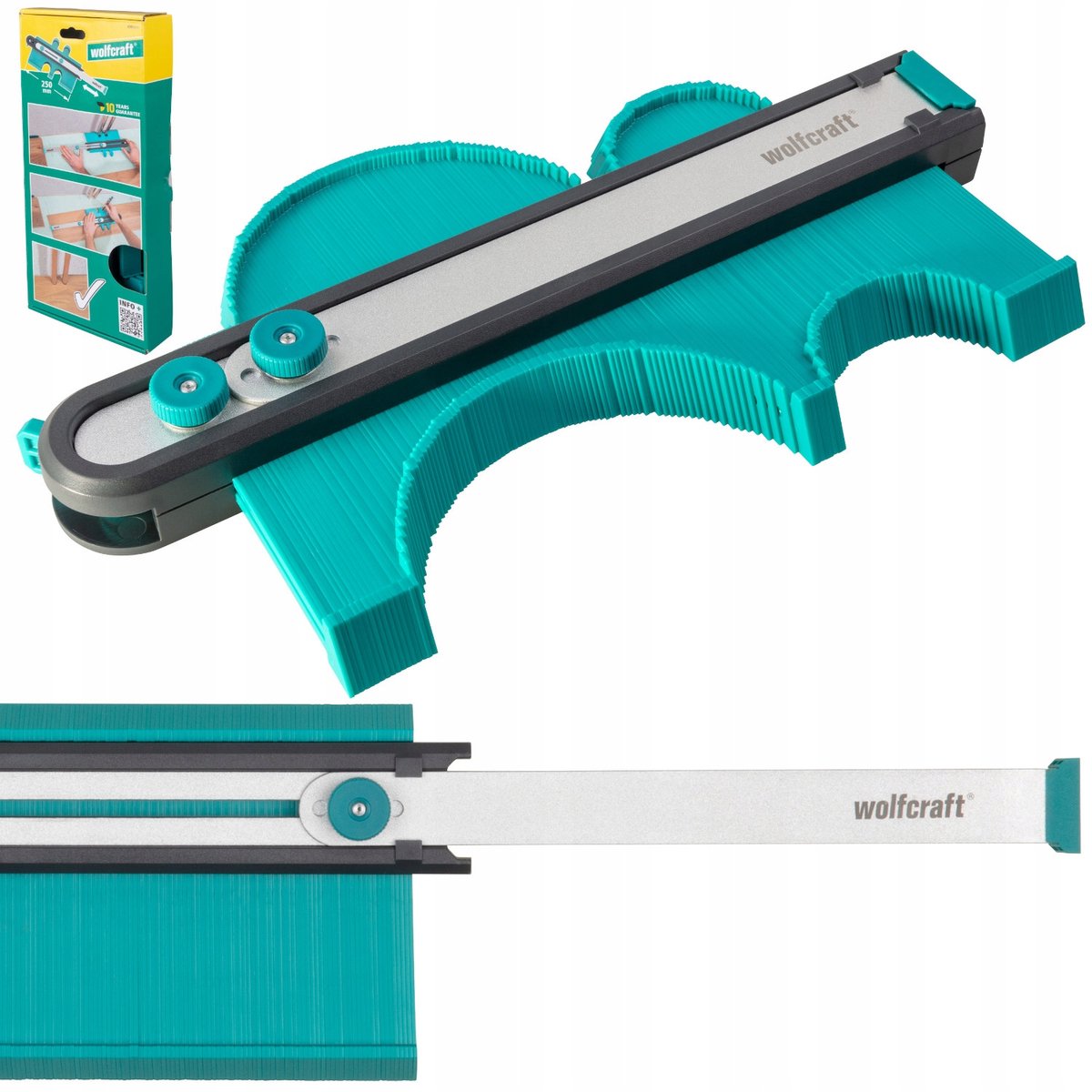 Wolfcraft - moule contour 250 à 700 mm - moule profilé pro - aide au marquage - 6980000