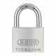 Abus serrure à clé titalium 64ti 40 4 cm acier aluminium normal
