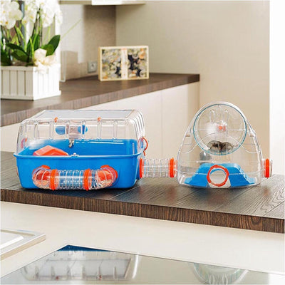 Cage pour hamster Ferplast combi 2 - bleu - 79,5 x 29,5 x 26,3 cm