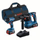 Ensemble combiné de batterie professionnel Bosch - ensemble combiné d'outils gsr 18v-45 + gbh 18v-22 18v 4,0ah dans un sac - 0615a50038