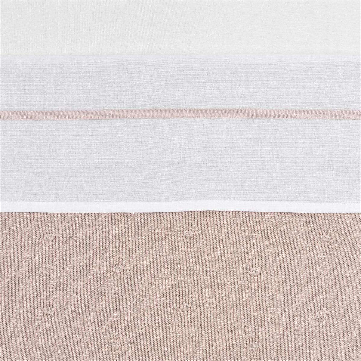 Drap de berceau Meyco - rose tendre - 75x100cm - 0,3 tog